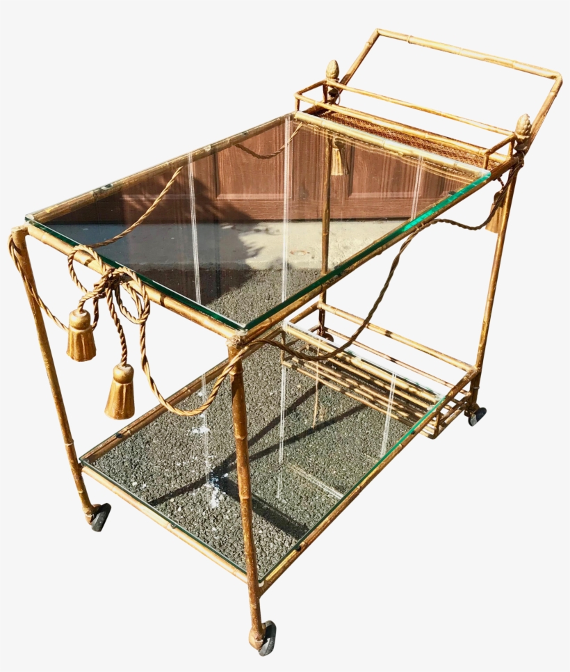 Italian Neoclassical-hollywood Regency Gilt Metal Bar, transparent png #7195616