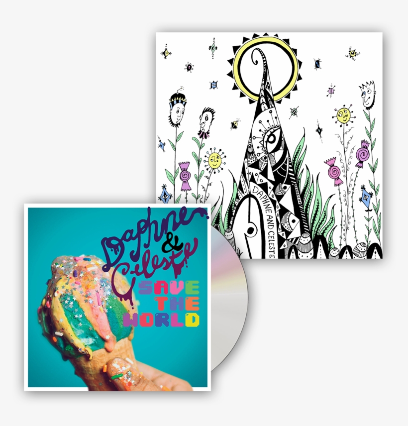 Daphne & Celeste Save The World Cd A5 Art Print $22, transparent png #7196447