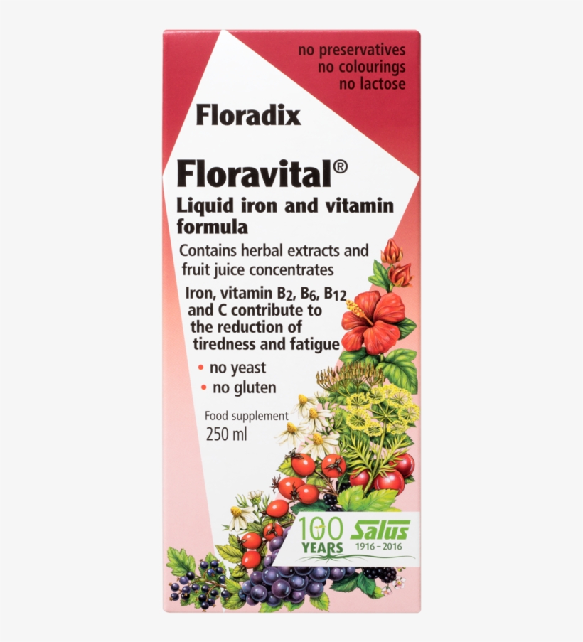 Salus Haus Floradix Floravital®, Liquid Iron And Vitamin, transparent png #7199268