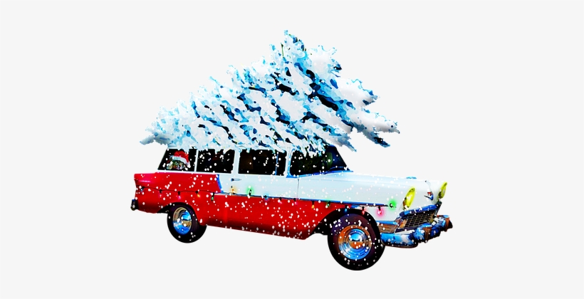 Christmas Station Wagon, Christmas Car - Christmas Day, transparent png #720059