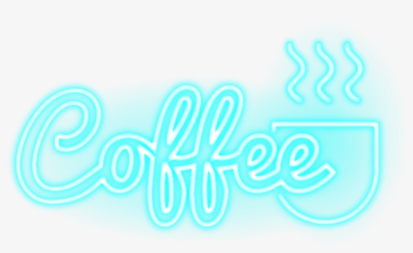 Coffee Light Lighteffects Vector Png Neon Neonlight - Picsart Neon Glow Png, transparent png #720345