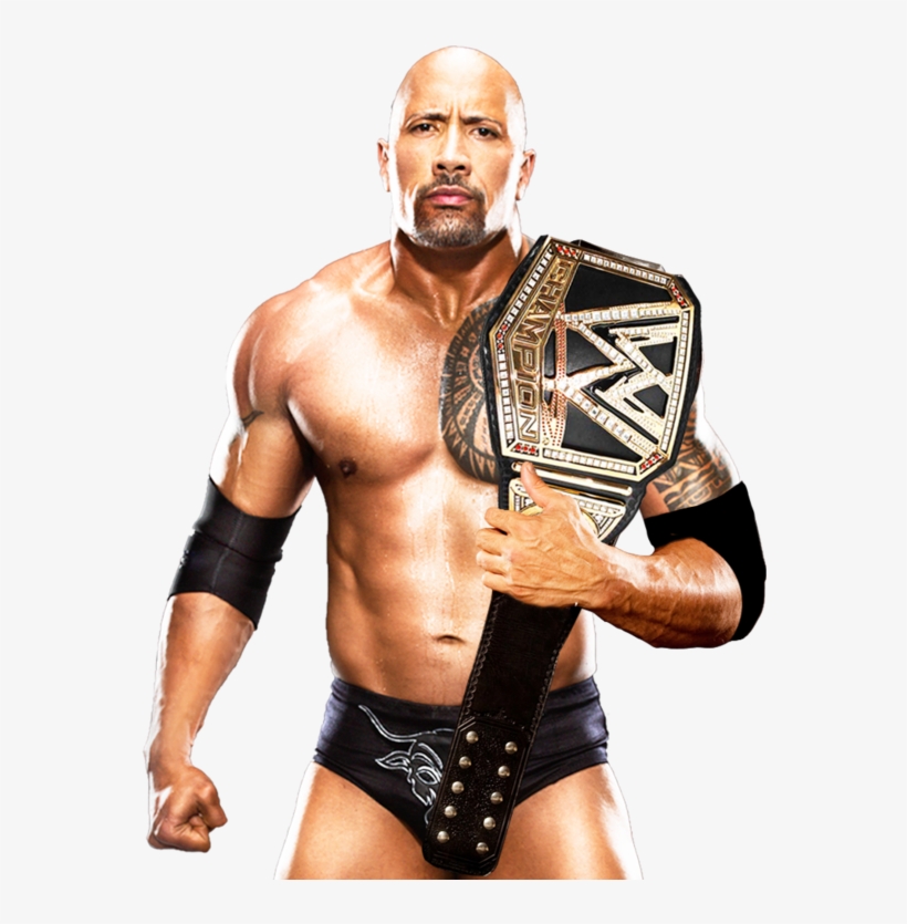 The Rock Rock Wwe Champion Png Free Transparent Png Download Pngkey