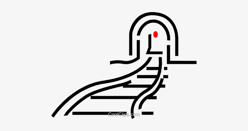 Train Tracks Royalty Free Vector Clip Art Illustration - Trilho Trem Png, transparent png #720417