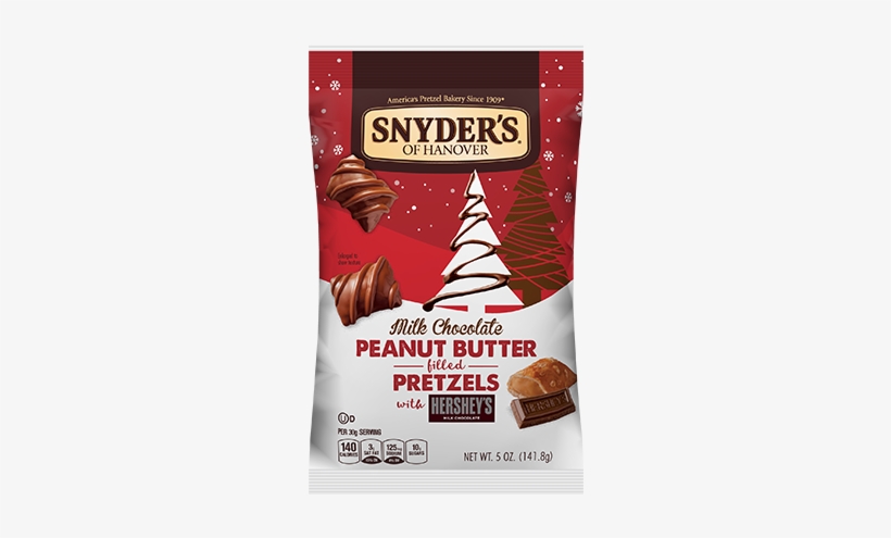 Milk Chocolate Peanut Butter Filled Pretzels - Snyders Pretzels, Peanut Butter Filled, Milk Chocolate, transparent png #720929
