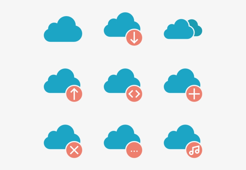 Cloud Computing Icon Set - Icons Cloud Computing Png, transparent png #720983