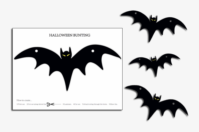 Halloween Bunting Bat, transparent png #720986