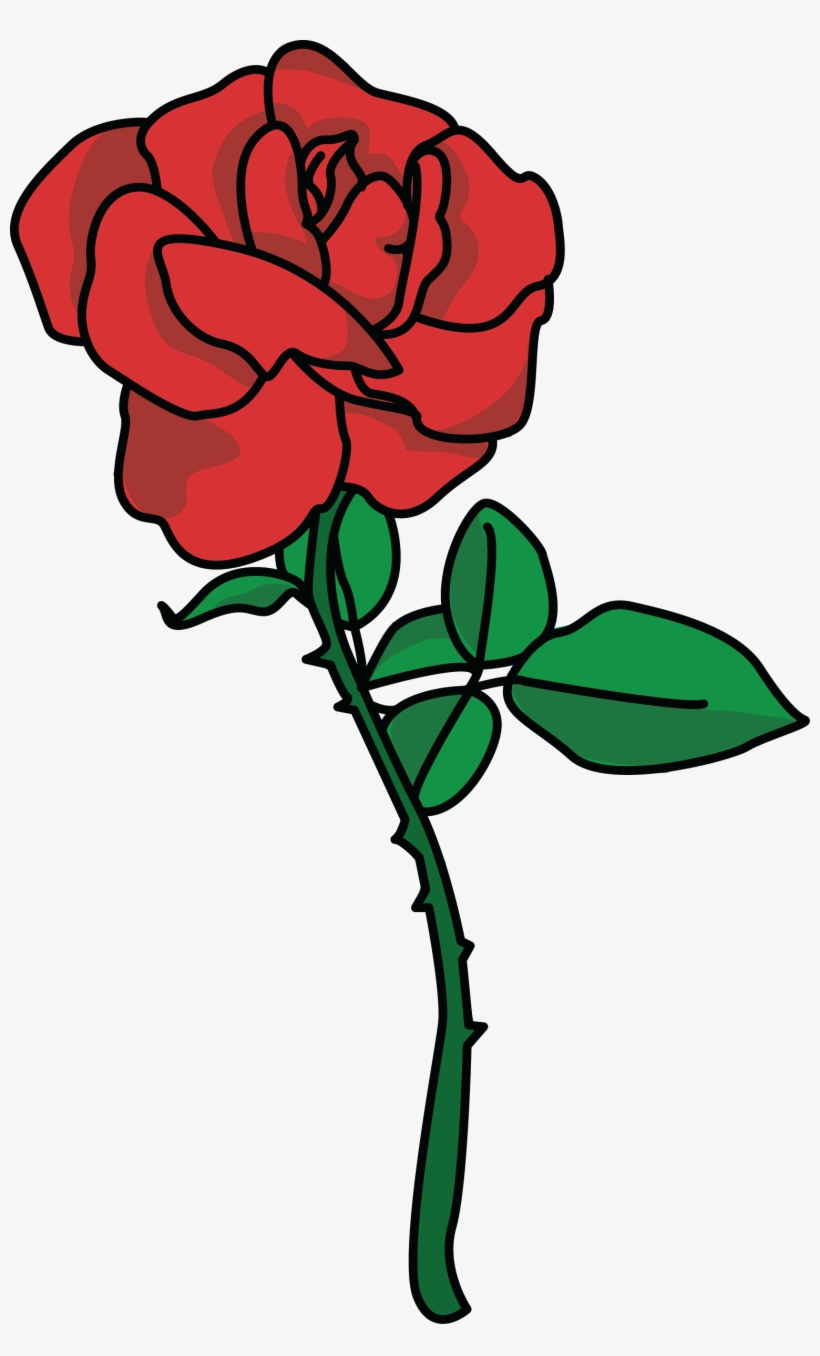 Large Pink Rose Heart Clipart Hearts Clip Art Cliparting - Rose Clipart High Res, transparent png #721032