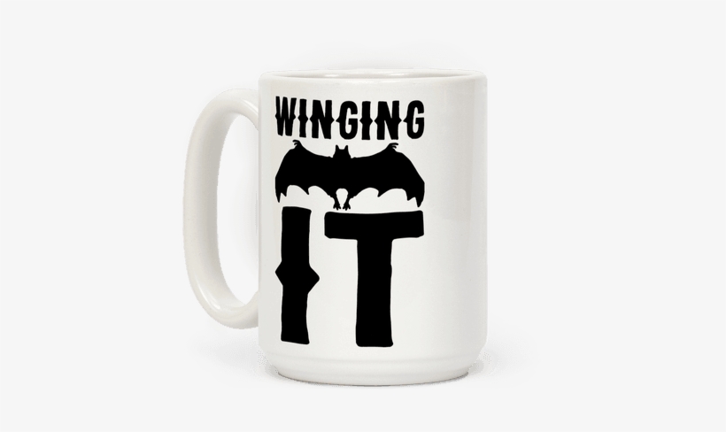 Winging It Bat Coffee Mug - Coffee Cup, transparent png #721333