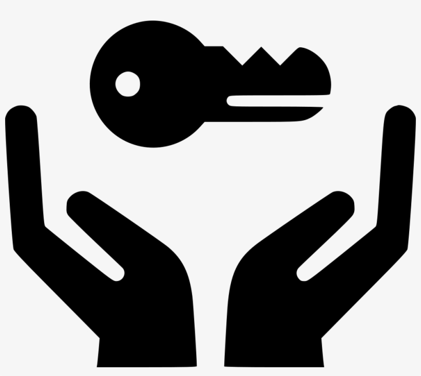 Hands Holding Key - Icon, transparent png #721489