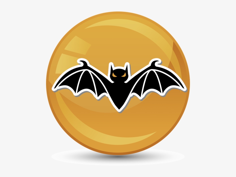 Halloween Bat Illustration On Yellow Wine Stopper, transparent png #721579