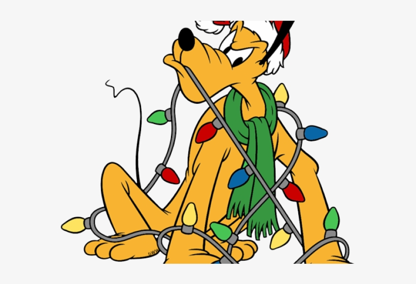 Christmas Lights Clipart Goofy - Pluto, transparent png #722132
