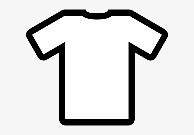 Black T Shirt Clip Art At Clker Com Vector Clip Art - T Shirt White Icon, transparent png #724290