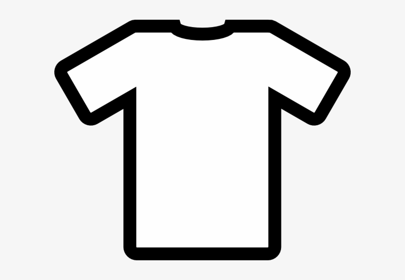 Black T Shirt Clip Art At Clker Com Vector Clip Art - T Shirt White Icon, transparent png #724290