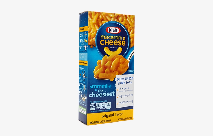 맥앤치즈-오리지널 - Kraft Macaroni & Cheese Dinner, Original - 7.25, transparent png #724466