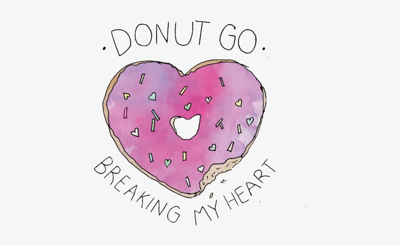 #donyts #overlay #png #transparent - Donut Break My Heart, transparent png #724574