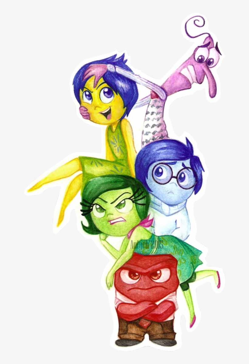 Drawing Fear Inside Out Library - Inside Out Emotions Png, transparent png #724594