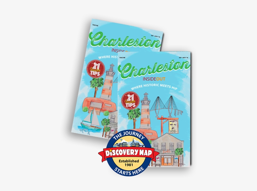 Charleston Inside Out Fall 2018 Magazine Map - Charleston, transparent png #725108