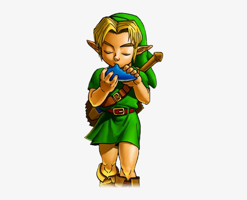 The Legend Of Zelda Ocarina Of Time Png - Link Ocarina Of Time, transparent png #725194