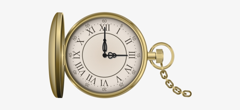 Graphic Transparent Download Gold Pocket Watch Png - Old Pocket Clock Png, transparent png #725586