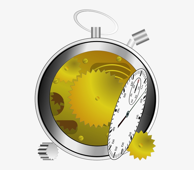Broken-stopwatch - Broken Clock Png Clip Art, transparent png #725801