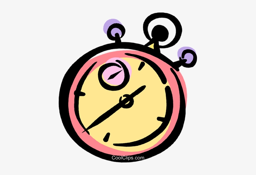 Stopwatch Royalty Free Vector Clip Art Illustration - Stoppuhr Clipart, transparent png #725966
