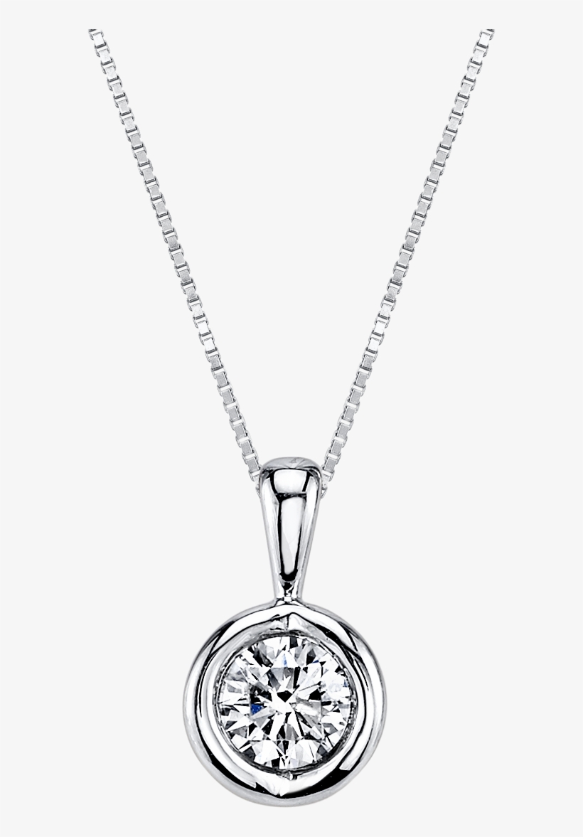 Arthurs Collection White Gold Diamond Necklaces - Sirena 1/5 Ct. T.w. Diamond 14k Yellow Gold Pendant, transparent png #726163