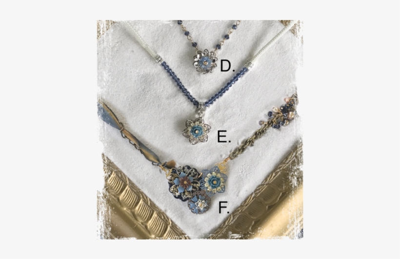 Party Pendant Denim Necklace - Necklace, transparent png #726509
