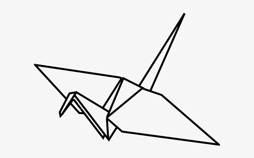 Origami Clipart - Origami Crane Clipart, transparent png #726702