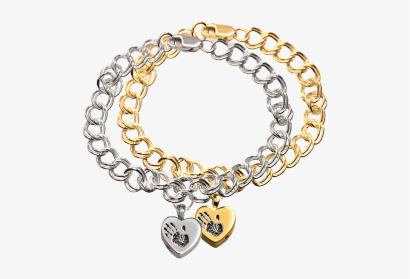 Kin & Pebble - Petite Heart Handwriting Charm Bracelet, transparent png #726879