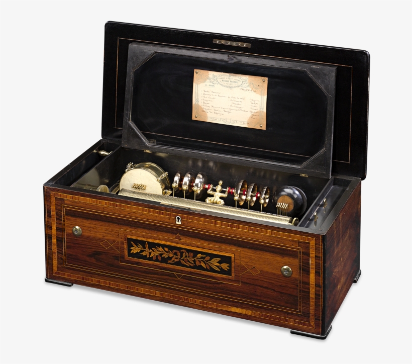 Nicole Frères “triple Signed” Cylinder Music Box - First Music Box, transparent png #726903