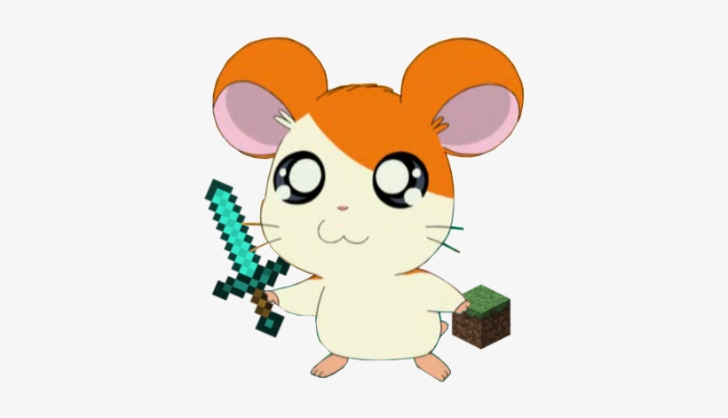 Hamtaro Minecraft - Minecraft Diamond Sword, transparent png #727008