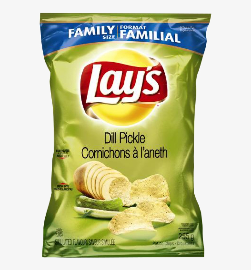 Lay's® Dill Pickle Potato Chips - Lay's Sea Salt & Pepper Potato Chips, transparent png #727146