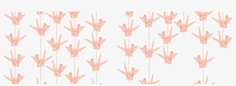 Cropped Paper Crane Garland - Paper, transparent png #727222