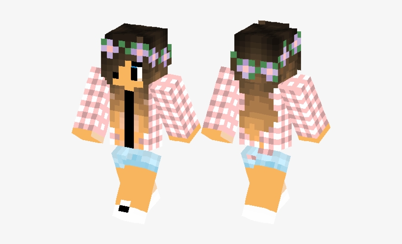 Farm With Flowers Minecraft Skin Minecraft Hub - Minecraft Farm Girl Skin, transparent png #727263