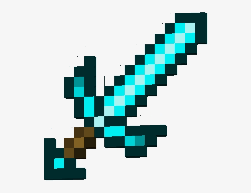 Minecraft Swords Png - Sword Minecraft, transparent png #727367