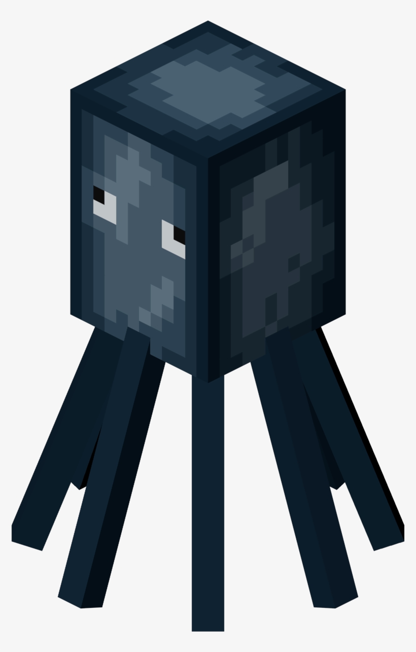 Squid Minecraft Squid Free Transparent Png Download Pngkey
