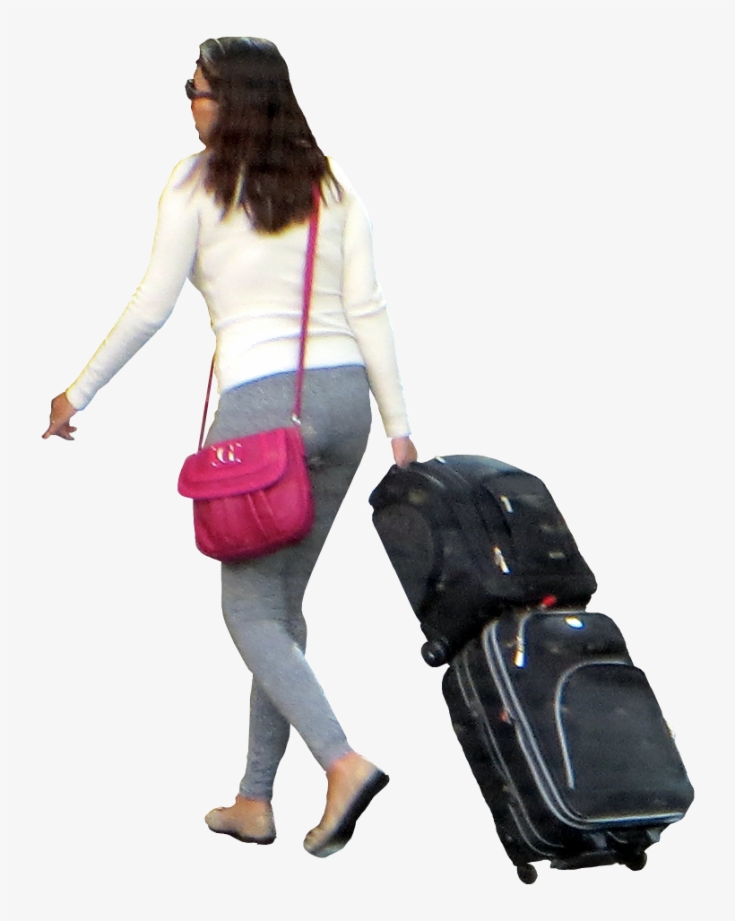 People Png, Perspective, Perspective Photography - Man With Luggage Png, transparent png #727585