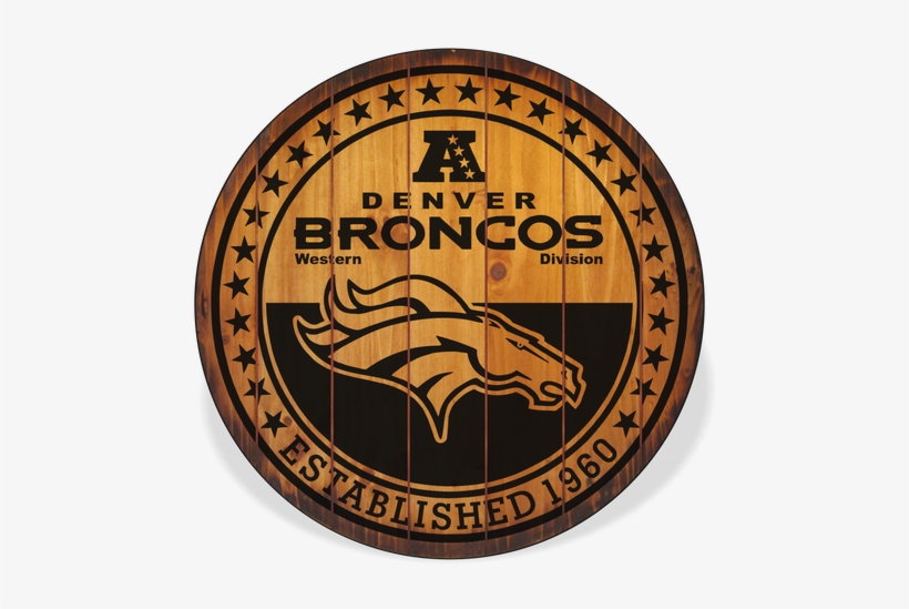 Denver Broncos Barrel Top Sign - Nfl Denver Broncos Team Spirit Magnet Auto Emblem,, transparent png #728564