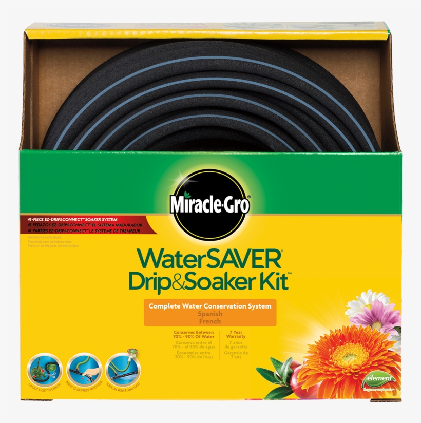 Miracle-gro® Water Saver Drip & Soaker™ Kit - Miracle Gro, transparent png #728649
