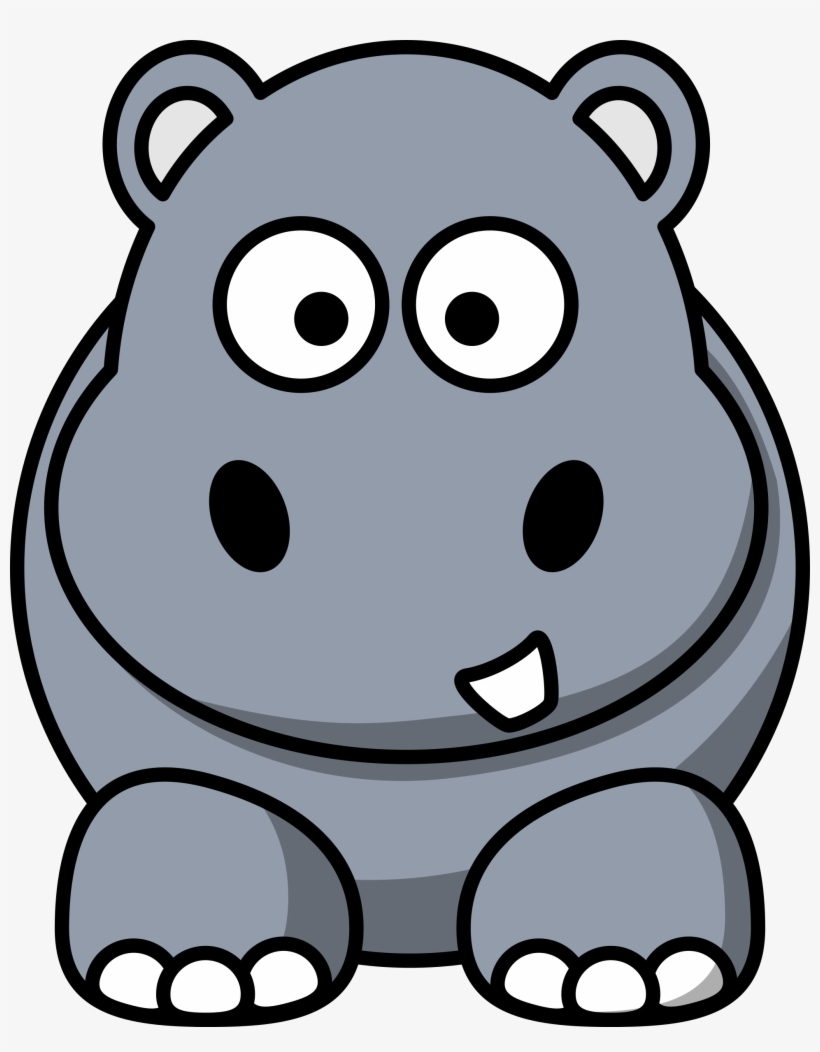 Free - Cartoon Hippo, transparent png #728790
