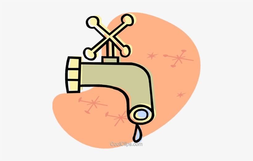 Water Tap With A Drip Royalty Free Vector Clip Art, transparent png #728823