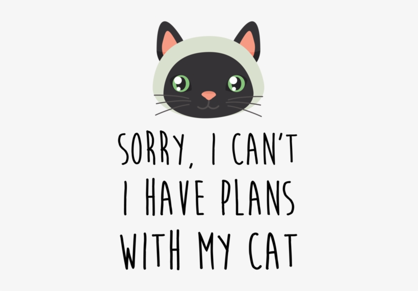 Cant I Have Plans With My Cat, transparent png #728848