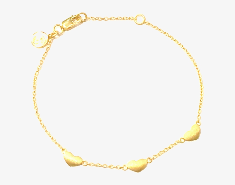 Gold Heart Bracelet - Bracelet, transparent png #729046