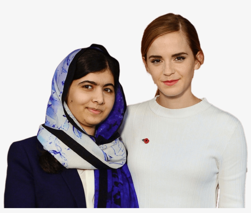 Download - Malala With Angelina Jolie, transparent png #729294