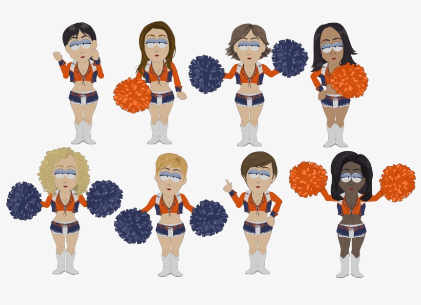 Denver Broncos Cheerleaders - Denver Broncos Cheerleaders Png, transparent png #729431