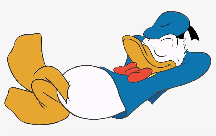 Donald Duck Silhouette Clipart - Relax Clipart, transparent png #729597