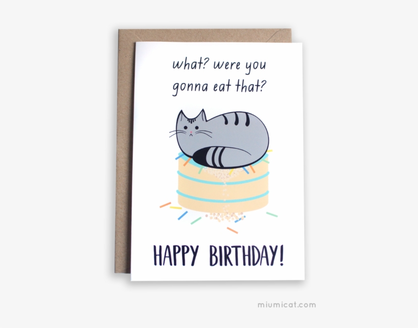 Birthday Wishes Cat Card, transparent png #729637