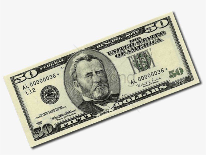 50 Dollar Bill Png - 50 Us Dollar, transparent png #729992