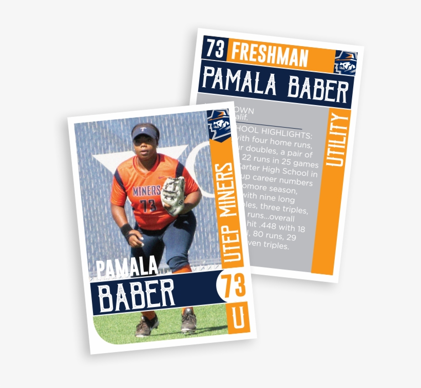 Utep Softball Player Card, transparent png #7200604