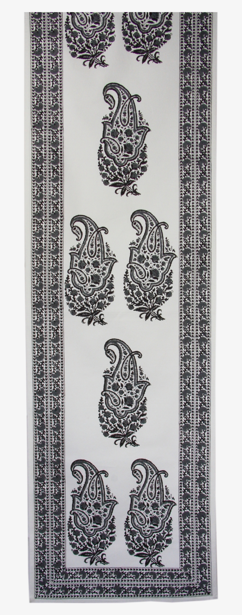 Table Runner Paisley Black1, transparent png #7201743